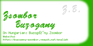 zsombor buzogany business card